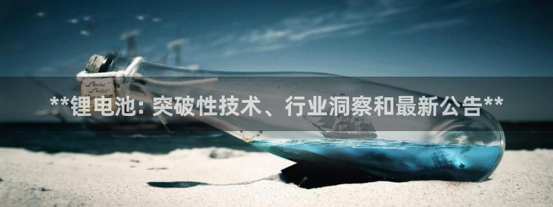 尊龙网站 人生就是博：**锂电池: 突破性技术、行业洞察和最新公告**