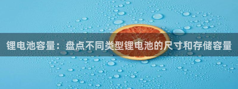 尊龙软件下载：锂电池容量：盘点不同类型锂电池的尺寸和存储容量